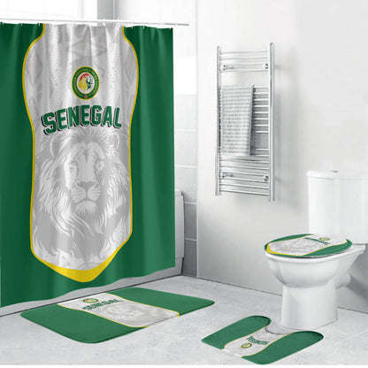 Senegal Football 2026 Bathroom Set Proud Lions of Teranga Spirit