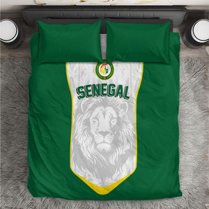 Senegal Football 2026 Bedding Set Proud Lions of Teranga Spirit