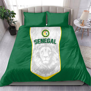 Senegal Football 2026 Bedding Set Proud Lions of Teranga Spirit