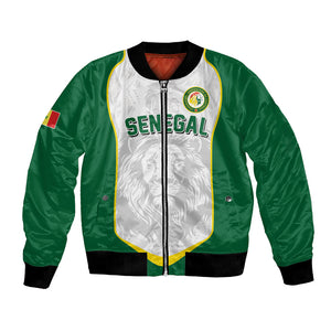 Custom Senegal Football 2026 Bomber Jacket Proud Lions of Teranga Spirit