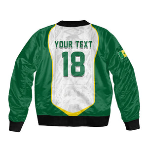 Custom Senegal Football 2026 Bomber Jacket Proud Lions of Teranga Spirit