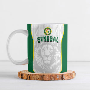 Custom Senegal Football 2026 Ceramic Mug Proud Lions of Teranga Spirit