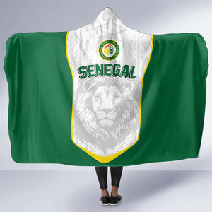 Senegal Football 2026 Hooded Blanket Proud Lions of Teranga Spirit