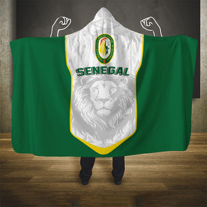 Senegal Football 2026 Hooded Blanket Proud Lions of Teranga Spirit