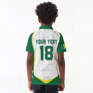 Custom Senegal Football 2026 Kid Polo Shirt Proud Lions of Teranga Spirit