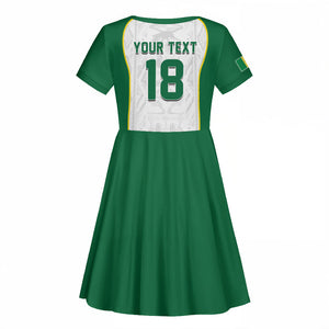 Custom Senegal Football 2026 Kid Short Sleeve Dress Proud Lions of Teranga Spirit