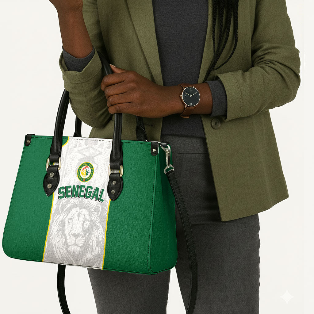Senegal Football 2026 Leather Bag Proud Lions of Teranga Spirit