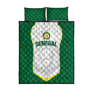 Senegal Football 2026 Quilt Bed Set Proud Lions of Teranga Spirit
