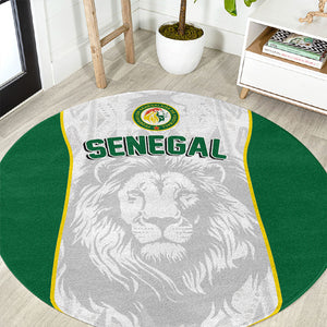 Senegal Football 2026 Round Carpet Proud Lions of Teranga Spirit