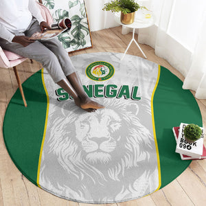 Senegal Football 2026 Round Carpet Proud Lions of Teranga Spirit