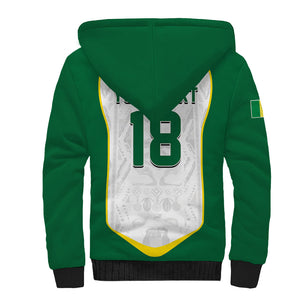 Custom Senegal Football 2026 Sherpa Hoodie Proud Lions of Teranga Spirit
