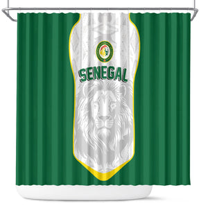 Senegal Football 2026 Shower Curtain Proud Lions of Teranga Spirit