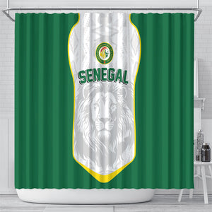 Senegal Football 2026 Shower Curtain Proud Lions of Teranga Spirit