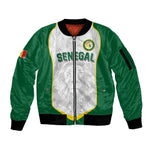Custom Senegal Football 2026 Sleeve Zip Bomber Jacket Proud Lions of Teranga Spirit