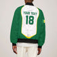 Custom Senegal Football 2026 Sleeve Zip Bomber Jacket Proud Lions of Teranga Spirit