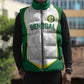Custom Senegal Football 2026 Sleeveless Puffer Jacket Proud Lions of Teranga Spirit