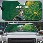 Rugby South Africa Champion Custom Auto Sun Shade Springboks Mascot
