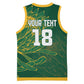 Rugby South Africa Champion Custom Basketball Jersey Springboks Mascot LT18