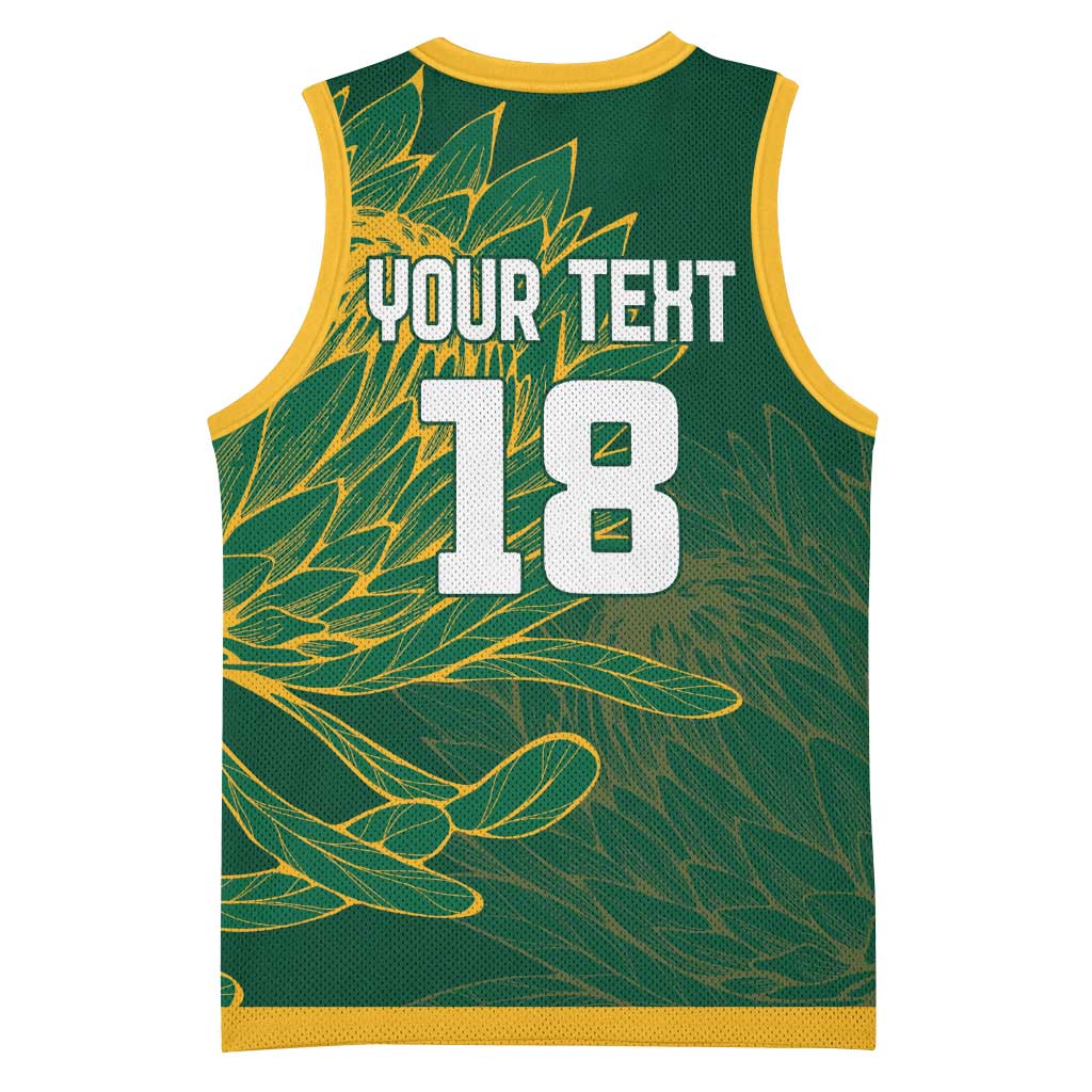 Rugby South Africa Champion Custom Basketball Jersey Springboks Mascot LT18