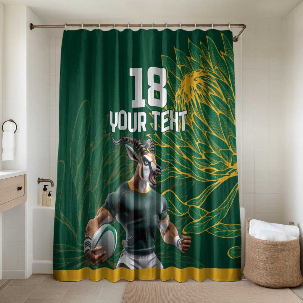 Rugby South Africa Champion Custom Bathroom Set Springboks Mascot
