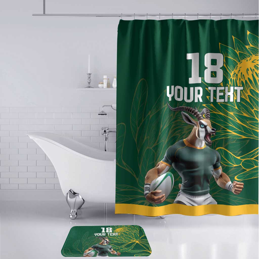 Rugby South Africa Champion Custom Bathroom Set Springboks Mascot