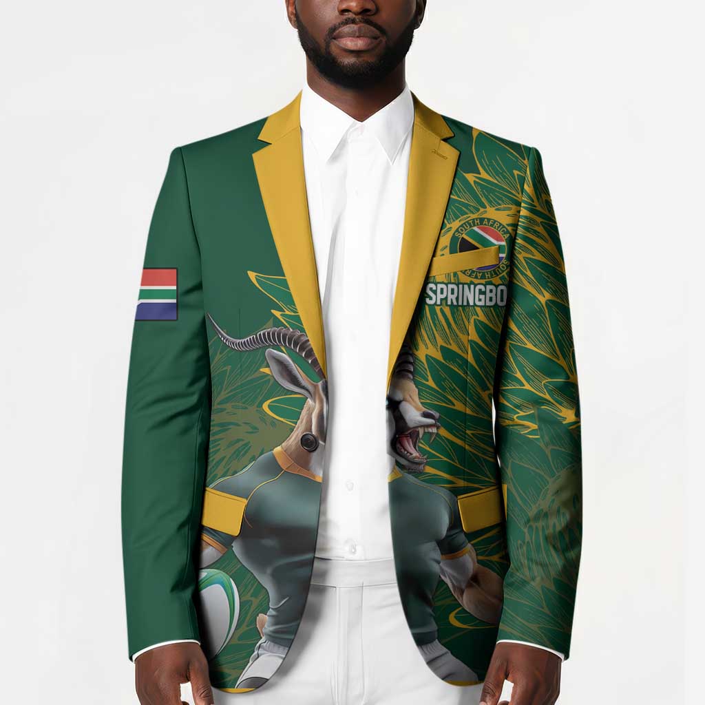 Rugby South Africa Champion Custom Blazer Springboks Mascot