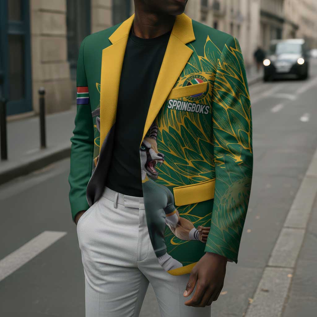 Rugby South Africa Champion Custom Blazer Springboks Mascot