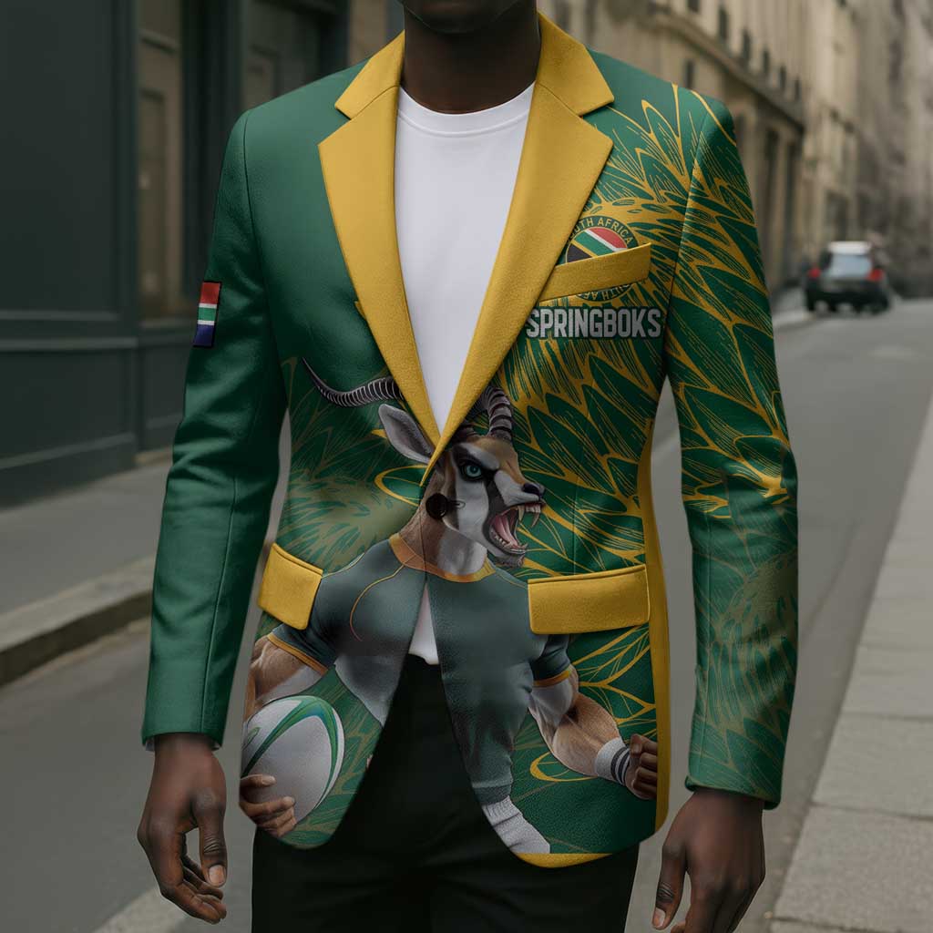 Rugby South Africa Champion Custom Blazer Springboks Mascot