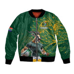 Rugby South Africa Champion Custom Bomber Jacket Springboks Mascot - African Pride