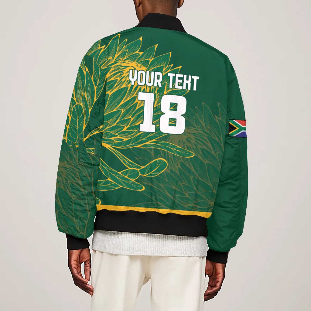 Rugby South Africa Champion Custom Bomber Jacket Springboks Mascot - African Pride