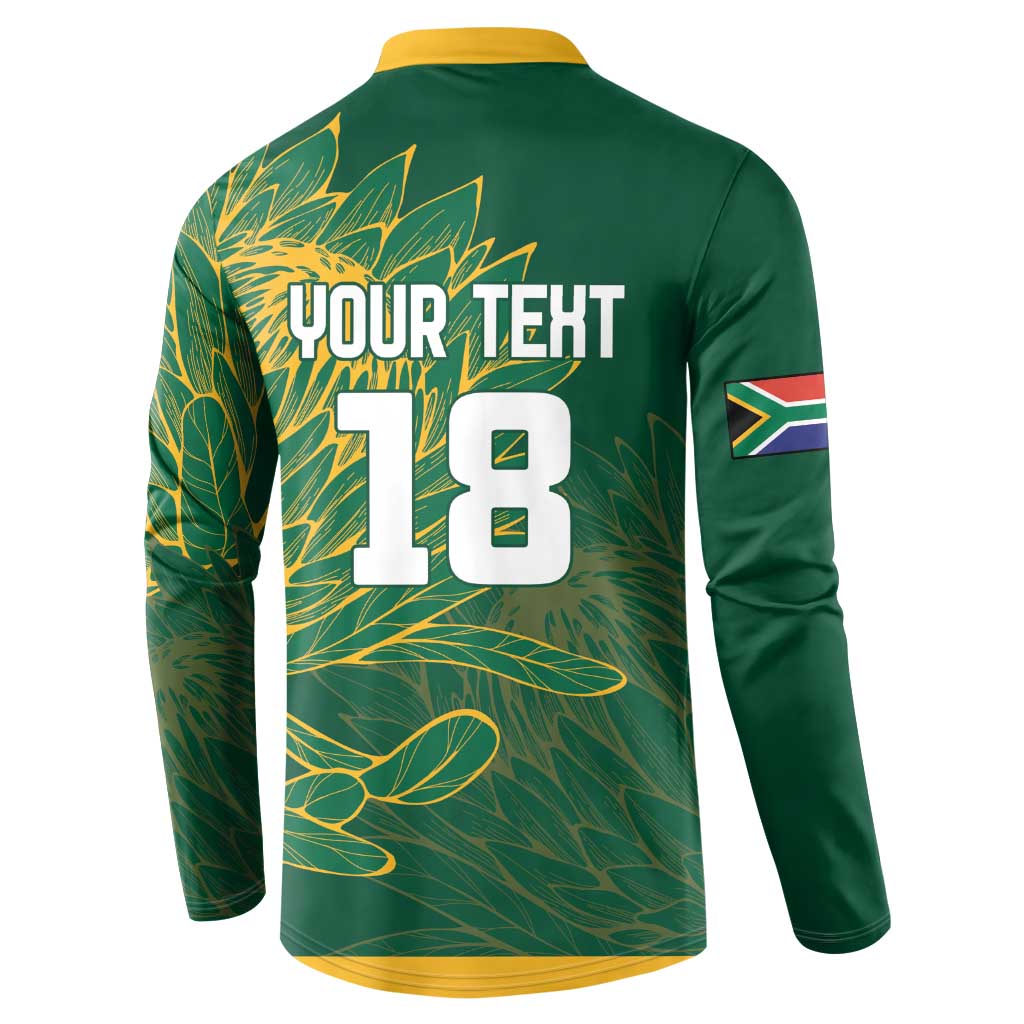 Rugby South Africa Champion Custom Button Sweatshirt Springboks Mascot