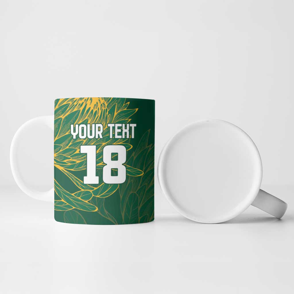 Rugby South Africa Champion Custom Ceramic Mug Springboks Mascot