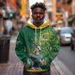 Rugby South Africa Champion Custom Hoodie Springboks Mascot - African Pride