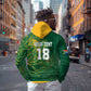Rugby South Africa Champion Custom Hoodie Springboks Mascot - African Pride