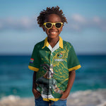 Rugby South Africa Champion Custom Kid Hawaiian Shirt Springboks Mascot - African Pride