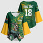 Rugby South Africa Champion Custom Kimono Sleeve Blouse Springboks Mascot