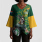 Rugby South Africa Champion Custom Kimono Sleeve Blouse Springboks Mascot