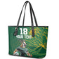 Rugby South Africa Champion Custom Leather Tote Bag Springboks Mascot - African Pride