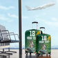 Rugby South Africa Champion Custom Luggage Cover Springboks Mascot - African Pride