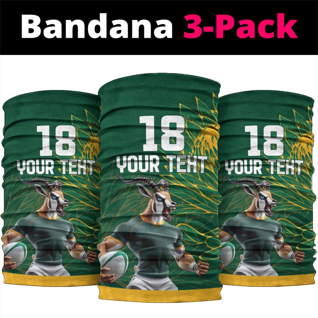 Rugby South Africa Champion Custom Neck Gaiter Springboks Mascot LT18