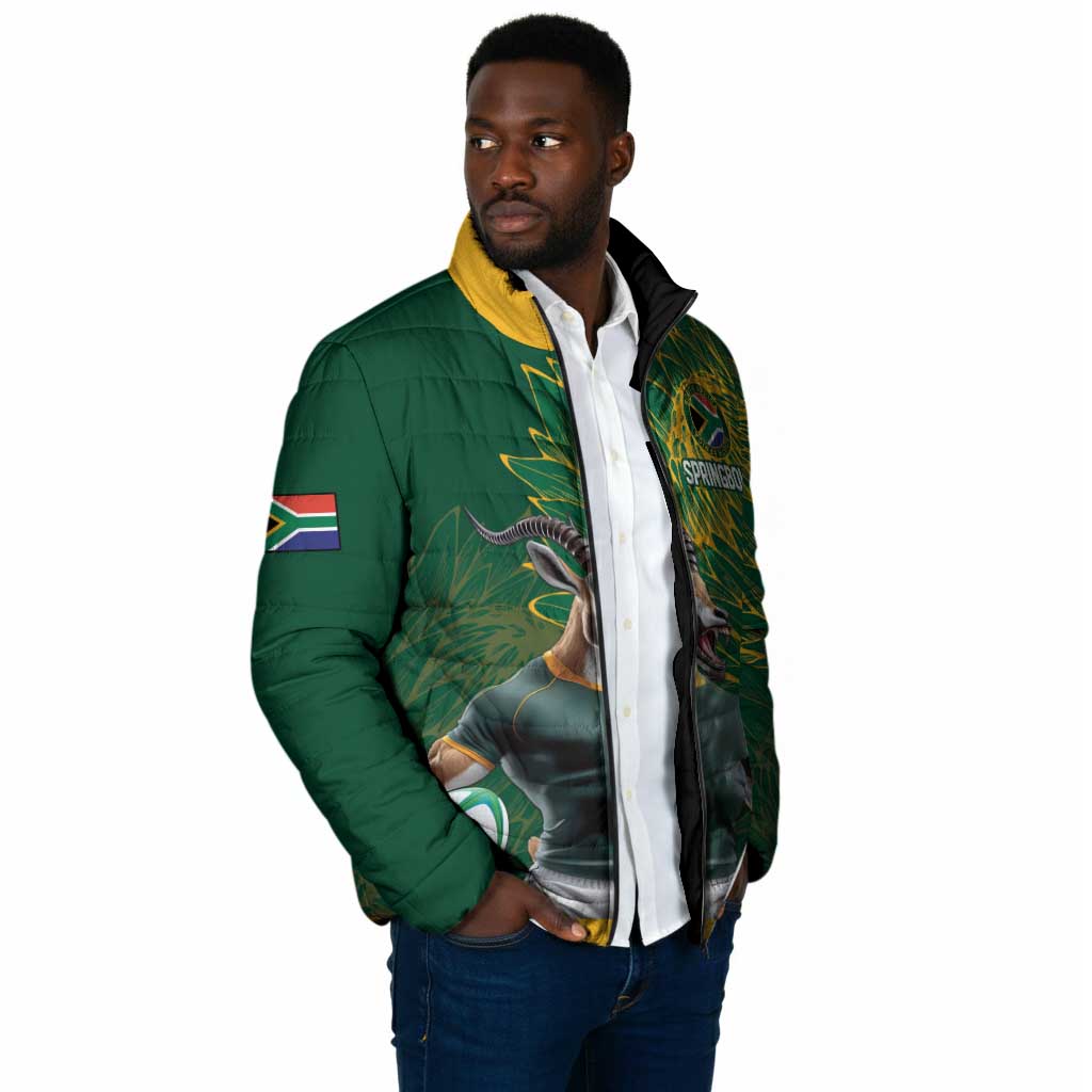 Rugby South Africa Champion Custom Padded Jacket Springboks Mascot