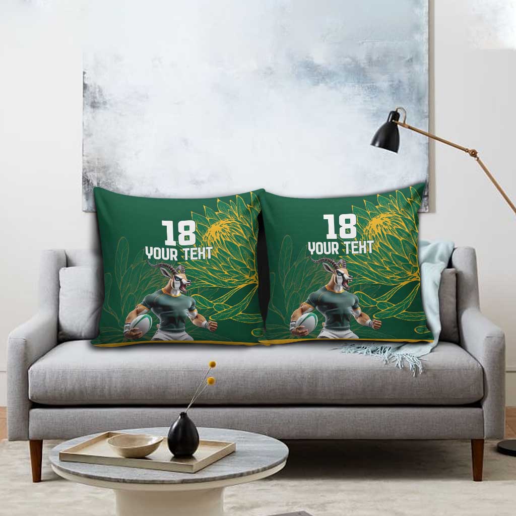 Rugby South Africa Champion Custom Pillow Cover Springboks Mascot