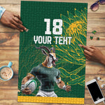 Rugby South Africa Champion Custom Puzzle Springboks Mascot
