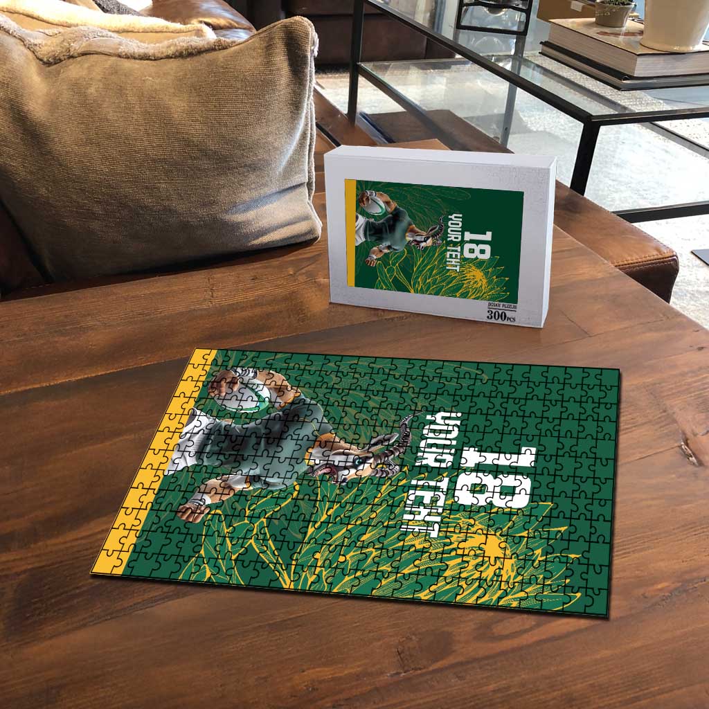 Rugby South Africa Champion Custom Puzzle Springboks Mascot