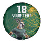 Rugby South Africa Champion Custom Spare Tire Cover Springboks Mascot - African Pride