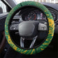 Rugby South Africa Champion Steering Wheel Cover Springboks Mascot - African Pride