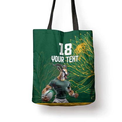 Rugby South Africa Champion Custom Tote Bag Springboks Mascot