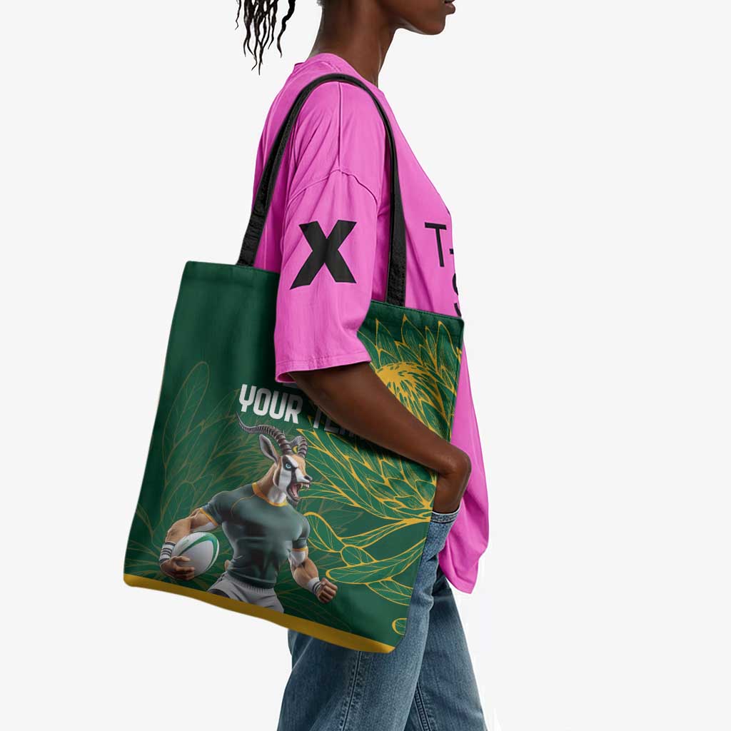 Rugby South Africa Champion Custom Tote Bag Springboks Mascot