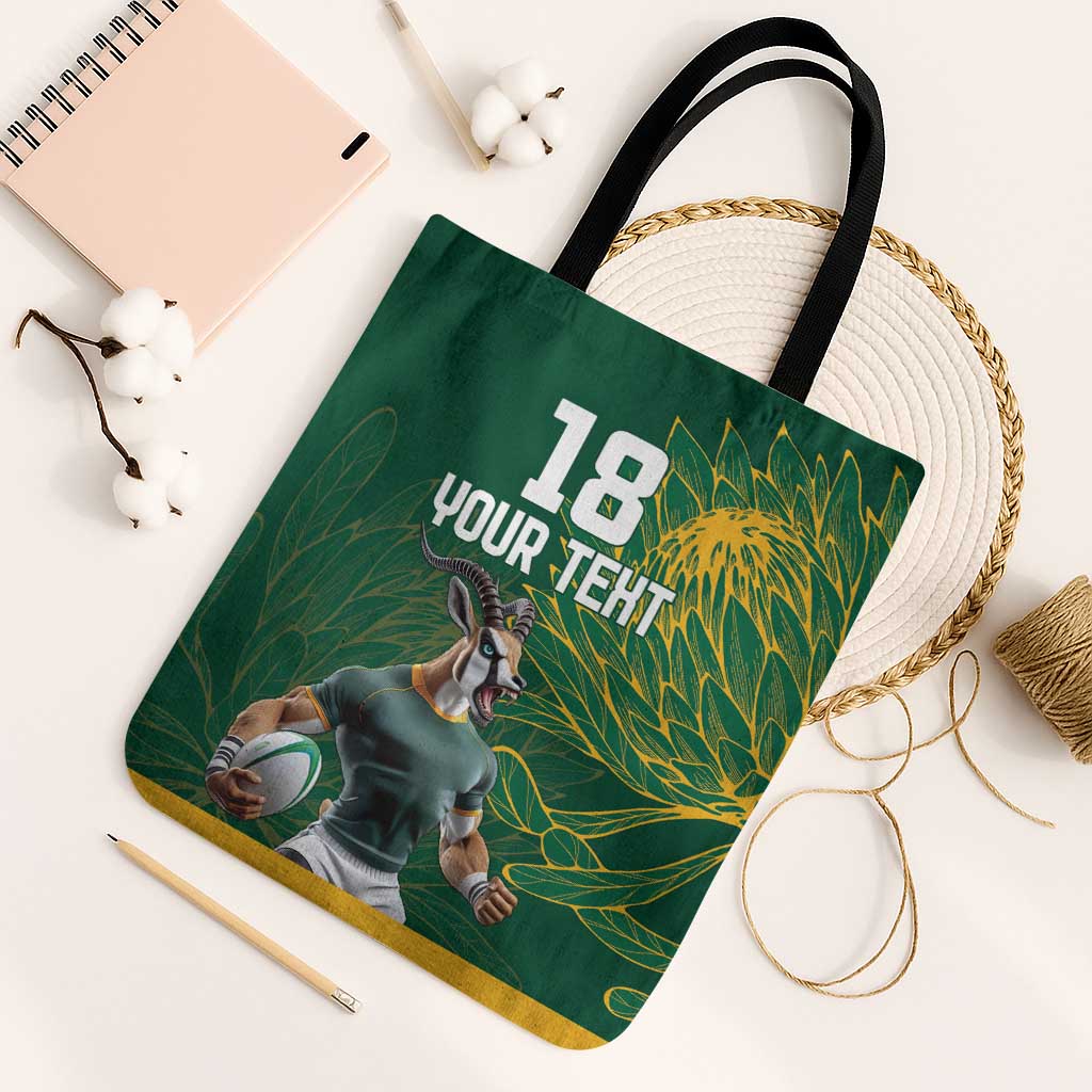 Rugby South Africa Champion Custom Tote Bag Springboks Mascot