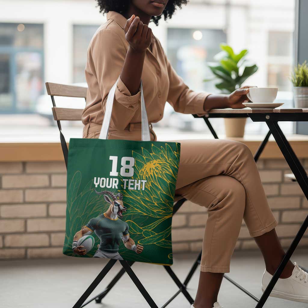Rugby South Africa Champion Custom Tote Bag Springboks Mascot